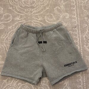 Fear of God Essentials Heather Gray Athletic Shorts